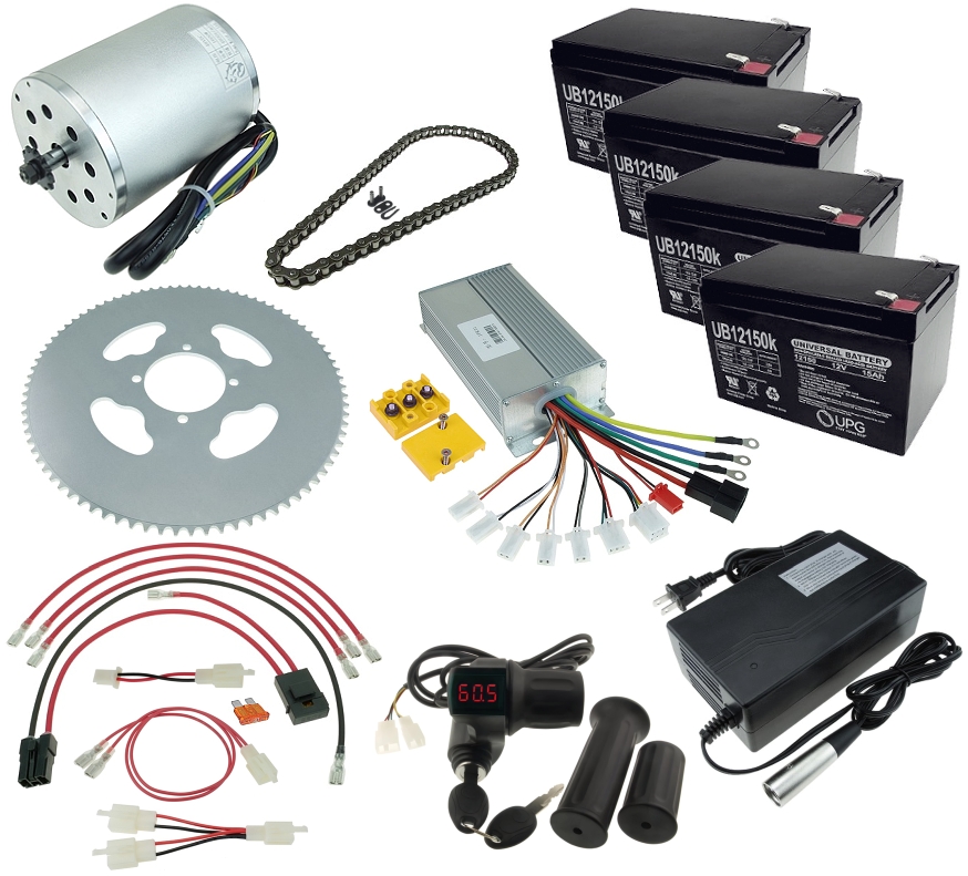 48 Volt 1800 Watt Modification Kit For Razor MX500 MX650 And SX500 Dirt Bike KIT MX481800 KIT