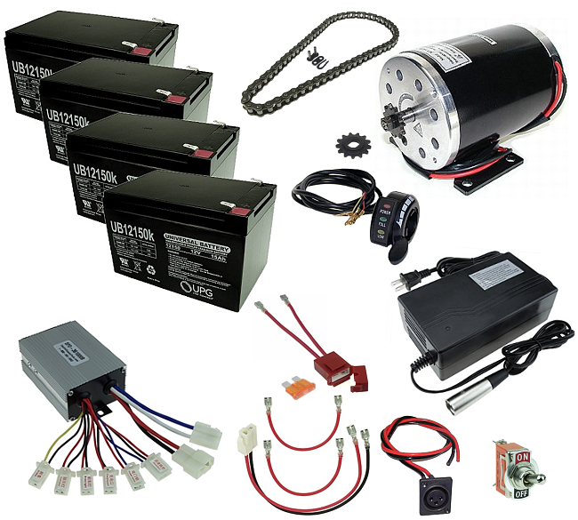 L-faster 1000W Electric Motorcycle Motor Kit Use 25H Chain Drive High Speed  Electric Scooter Replacement Electric Karting Conversion kit (36V Thumb kit)  : : Sport & Freizeit
