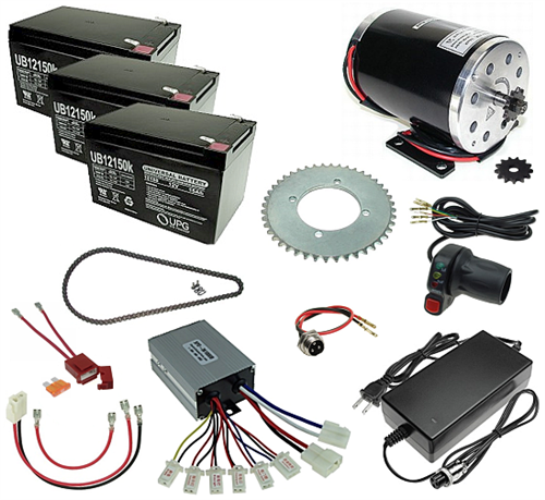 36 Volt 1000 Watt Razor E300 Electric Scooter Modification Power Kit  without Batteries