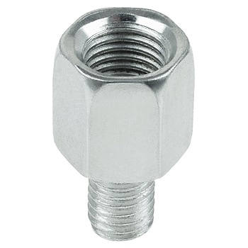 ItalyRacing Chrome Mirror Adapter - M10 Male To M8 Female (Right Thread) 10mm To 8mm