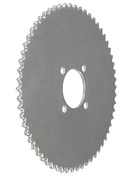 Universal 60 Tooth Steel Plate Sprocket 41 Chain 10" OD 2-1/8" ID 8249 