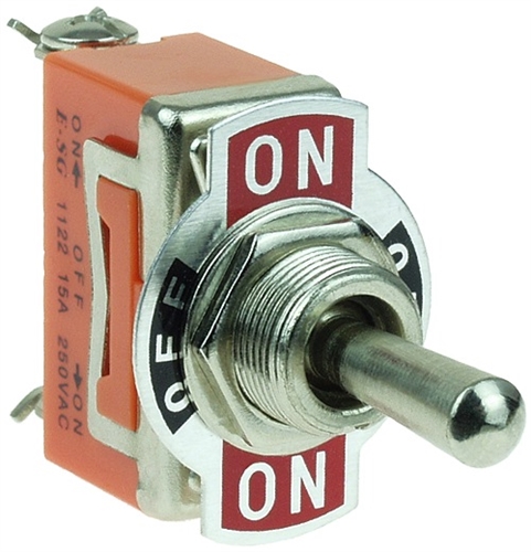 On-Off-On Toggle Switch, SPDT 3-Terminal #SWT-97