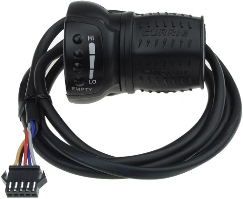 Currie Throttle w/ LED for 24 Volt Ezip Electric Scooters Works with 5 wire only 