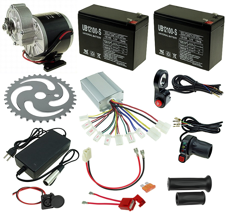 24 Volt 350 Watt Electric Beach Cart Power Kit with Reverse #KIT-145-B