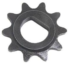 10 Tooth 10mm D-Bore Sprocket for #25 Chain 