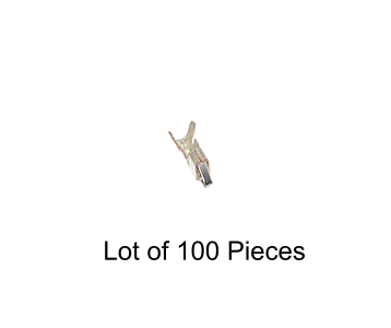 100 Quantity Female 1.1mm Terminals for Small Black Connectors 