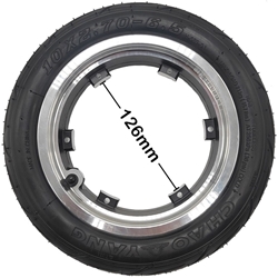 10X2.70-6.5 Electric Scooter Tire with Outer Rim 