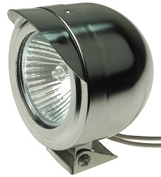 2-1/2" 24V 10W Halogen Electric Scooter Chrome Headlight 