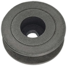 2 Inch OD 10mm Double D-Bore Motor Pulley for 1/2" V-Belt 
