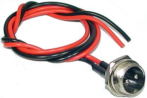 2 Pin Inline Charger Port with 18" Wires 