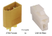 2 Terminal 6.3mm Male Connector to XT60 Female Connector Adapter - ADP-M632-XT60F