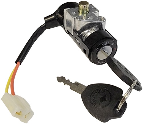 2 Wire 3 Position Key Switch with Handlebar Lock Pin SWT-23701 
