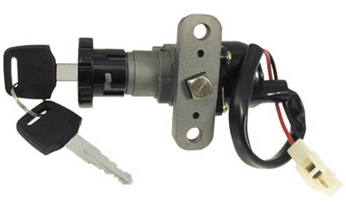 2 Wire 3 Position Key Switch with Handlebar Lock Pin SWT-23905 