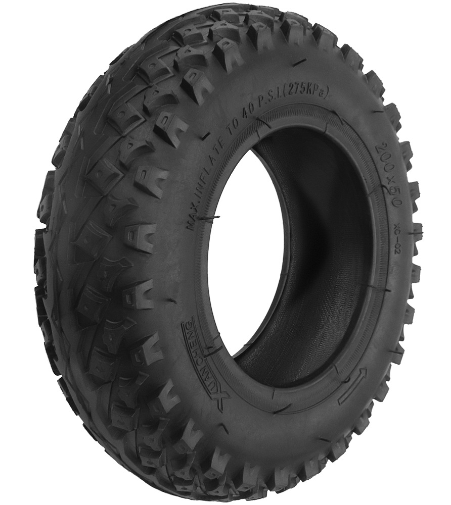 Baldys 20 X 2.10 Kids BMX Bike Tyre & Tube Set - Tan Wall, Knobby Tread (54-406) - Pair