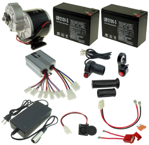24 Volt 350 Watt Electric Beach Cart Power Kit with Reverse 