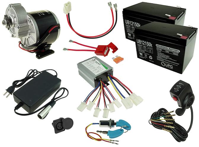 24 Volt 350 Watt Electric Beach Wagon Power Kit 