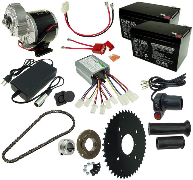 24 Volt 350 Watt Electric Beach Wagon Power Kit 