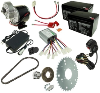 24 Volt 350 Watt Electric Beach Wagon Power Kit 