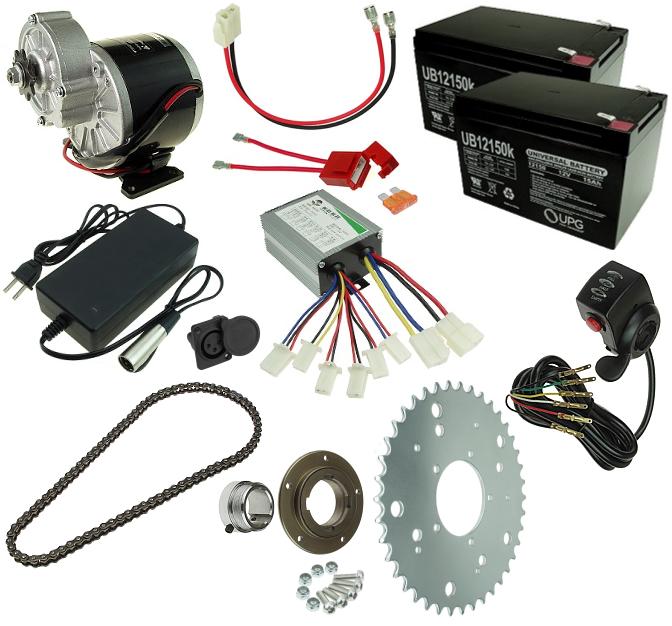 24 Volt 350 Watt Electric Beach Wagon Power Kit 
