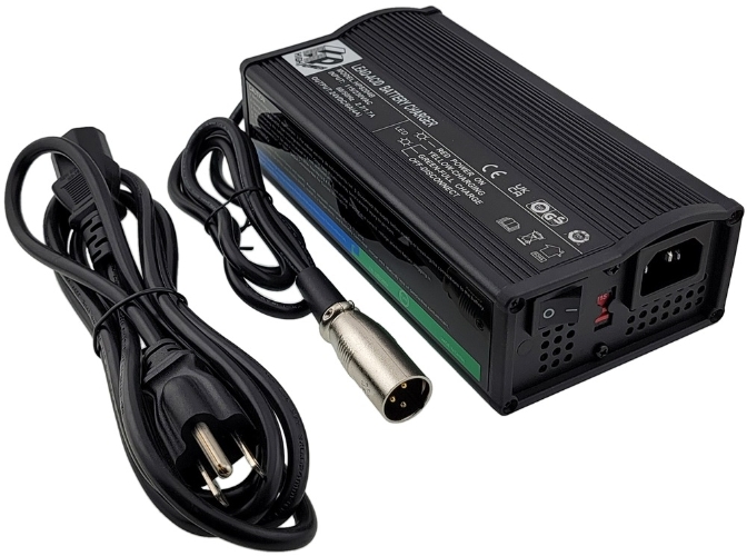 24 Volt 4 Amp Automatic Battery Charger with XLR Plug 