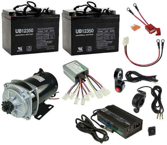 24 Volt 450 Watt Custom Kit for Hand Cart 
