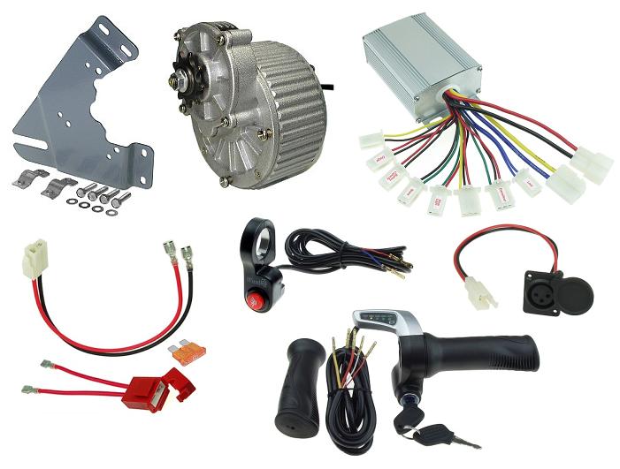 24 Volt 450 Watt Electric Beach Cart Power Kit with Reverse, No Batteries 