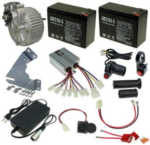 24 Volt 450 Watt Electric Beach Cart Power Kit with Reverse 