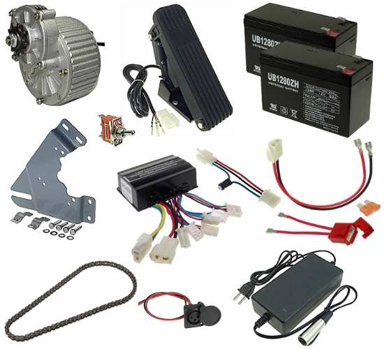 24 Volt 450 Watt Electric Go Kart Power Kit 