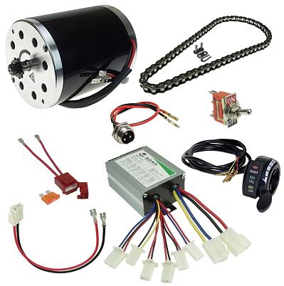 24 Volt 500 Watt Razor Dune Buggy Modification Kit Without Batteries 
