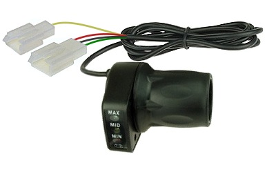 24 Volt Half Twist Throttle with Connectors 