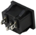 3 Pin Press-Fit House Charger Port with 3/16" Terminals - CNX-616