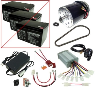 36 Volt 1000 Watt Razor Dune Buggy Modification Kit 