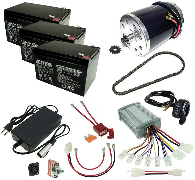 36 Volt 1000 Watt Razor Dune Buggy Modification Kit 