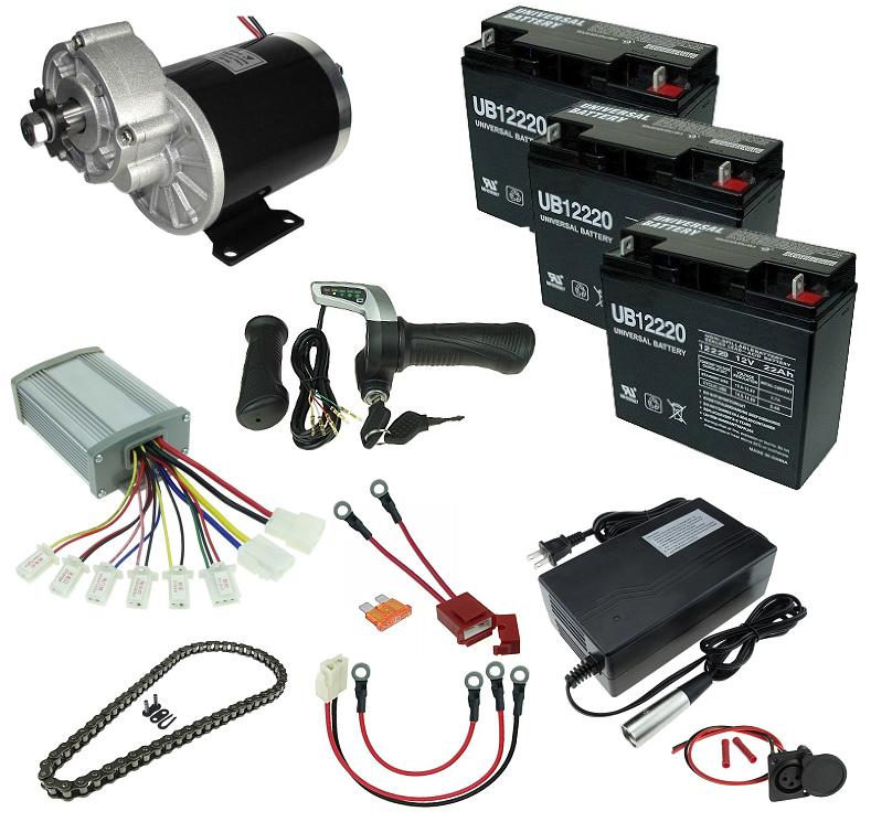 36 Volt 600 Watt Beach Wagon Power Kit 