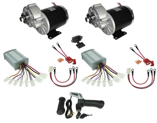 36 Volt 600 Watt Dual Gear Motor Electric Beach Wagon Power Kit without Batteries and Charger 
