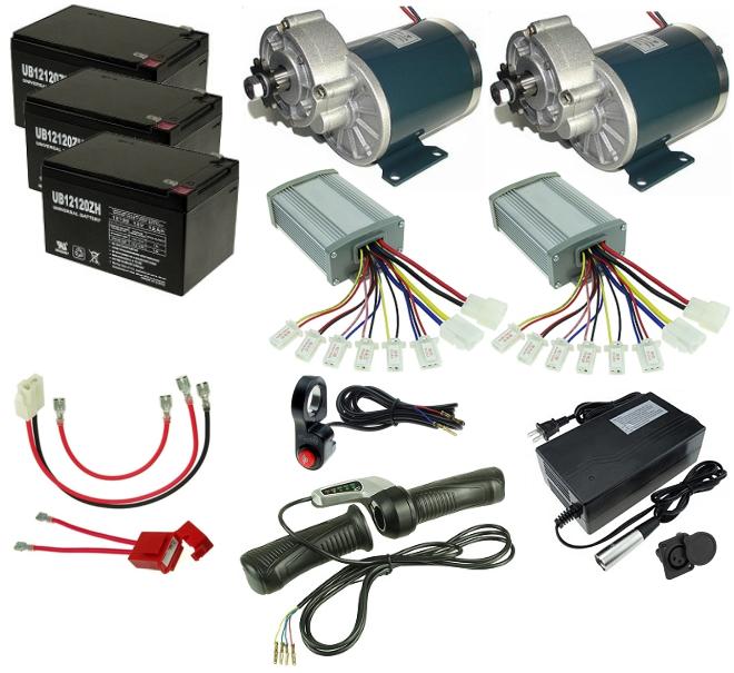 36 Volt 600 Watt x2 Dual Gear Motor Beach Wagon Kit 