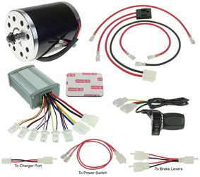 36 Volt 800 Watt Upgrade Modification Kit for Razor MX500, MX650 and SX500 Dirt Bike 