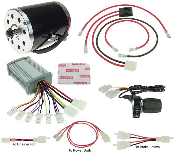 36 Volt 800 Watt Upgrade Kit for Razor MX500, MX650 and SX500 Dirt Bike 