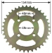 37 Tooth Wheel Sprocket for #428 Chain - SPR-42837