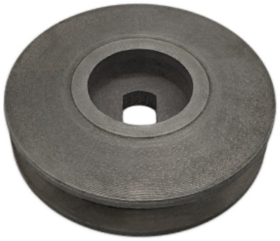 4.33 Inch OD 17mm Double D-Bore Gear Motor Pulley for 1/2" V-Belt 