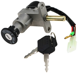 4 Wire 3 Position Key Switch with Handlebar Lock Pin Four Lock Set SWT-24004 