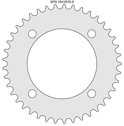 41 Tooth Sprocket for #35 Chain with R76-8 Mounting Pattern 