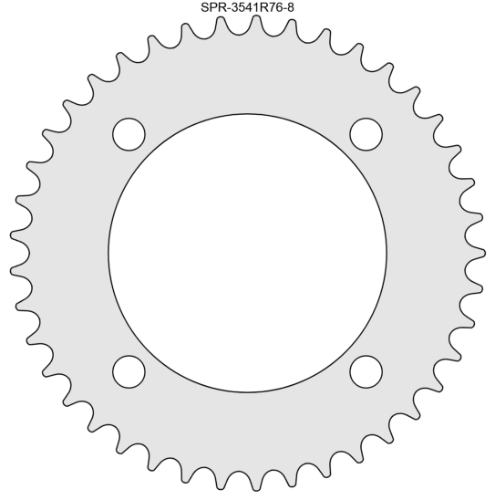 41 Tooth Sprocket for #35 Chain with R76-8 Mounting Pattern 