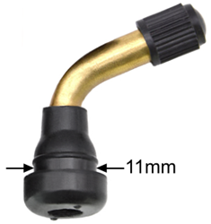 45 Degree Bent Valve Stem with 11mm Seat for Tubeless Tire 