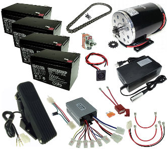 48 Volt 1000 Watt Electric Go-Kart Power Kit 