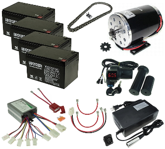 48 Volt 1000 Watt Electric Scooter and Go-Kart Power Kit KIT-481000-17 