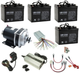 48 Volt 1000 Watt Industrial Cart or Beach Wagon Power Kit with Reverse KIT-481000G-10 