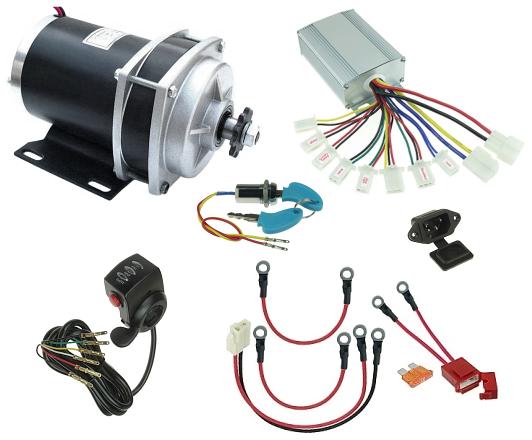 48 Volt 1000 Watt Industrial Cart or Beach Wagon Power Kit with Reverse KIT-481000G-12 