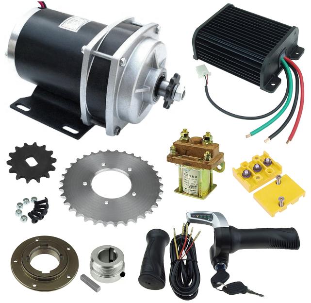 48 Volt 1000 Watt Rhoades Car Electric Motor Power Kit 
