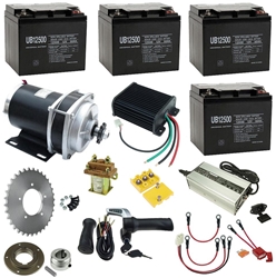 48 Volt 1000 Watt Rhoades Car Electric Motor Power Kit 